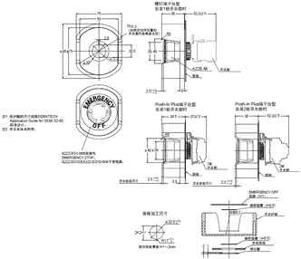 A22NE-PD / A22NE-P / A22E 外形尺寸 74 