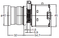 A22NE-PD / A22NE-P / A22E 外形尺寸 4 