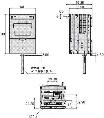 ZG2 外形尺寸 16 ZG2-DSU11/DSU41_Dim