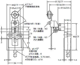 D4C 外形尺寸 55 D4C-□□27-P_Dim