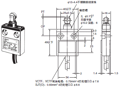 D4C 外形尺寸 18 D4C-□□32_Dim